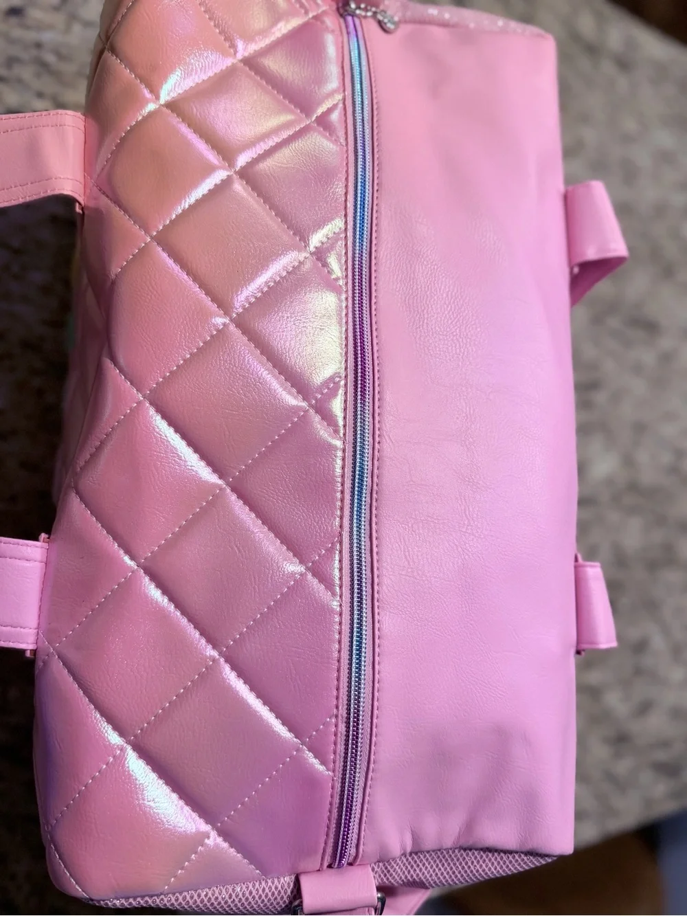 Pink Quilted 'Sleepover' Duffle Bag - Girls' Travel Tote
